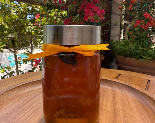 Black Truffle Infused Honey with Honeycomb chunks